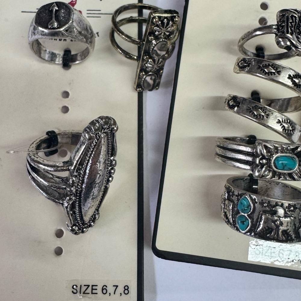 Idyllwind Silver and Turquoise Ring Collection - Picture 5 of 5